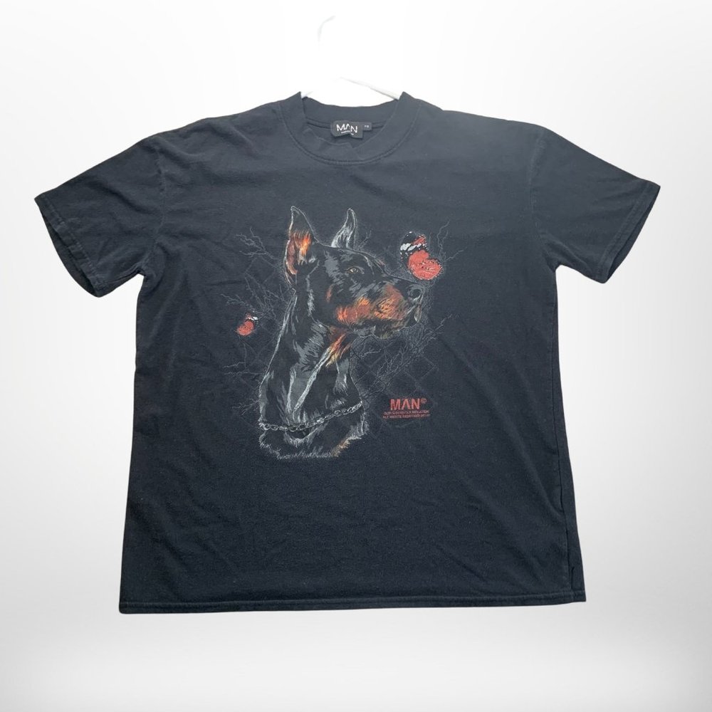 BoohooMan Dog & Rose Overside Shirt